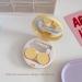 Aipu Hat Contact Lens Container with Mirror - Cute Portable 4-Piece Set in White Khaki Blue & Yellow for Easy Lens Removal - Buy Online on GoSupps.com