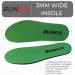 RUN619 Zero Drop Wide Shoe Insoles - Thin 3mm Flat Firm Inserts for EE Width Shoes - Men's 9-10 / Women's 10-11 - Buy Online on GoSupps.com