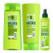 Garnier Fructis Sleek & Shine Anti-Frizz Serum 5.1 Fl Oz - 2 Count | Argan Oil | Frizzy Dry Hair | 3 Piece Set - Buy Online on GoSupps.com