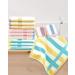 Striped Cotton Washcloths Set - 12 Pack, 13x13 Inches - Face & Body Towels in 3 Colors - Buy Online on GoSupps.com