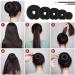 34-Piece Donut Hair Bun Maker Set with Bun Holders, Sponge Foam Buns, Elastic Bands, and Hair Pins for DIY Hairstyles - Buy Online on GoSupps.com