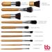 Professional Makeup Brush Set - 11 Beauty Brushes with Travel Bag & Wooden Handles | Beauty Bon Cosmetics - Buy Online on GoSupps.com