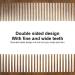 Double-Sided Wooden Lice Comb | Wide & Fine Teeth for Louse Removal & Beard Grooming - Perfect for Men - Buy Online on GoSupps.com