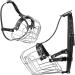 Bronzedog Rottweiler Dog Muzzle - Adjustable Durable Metal Wire Basket for Large Dogs | American Bulldog No Bark Muzzle (L) - Buy Online on GoSupps.com