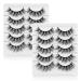 Shop Sibba 5D Faux Mink Eyelashes - 10 Pairs of Dramatic 20mm Wispy & Fluffy Extensions for Stunning Eye Makeup - Buy Online on GoSupps.com