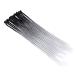 60.96cm Synthetic Hair Braids Extensions - 15pcs Hip-Hop Reggae Dreadlock Crochet Hair in Black Dark Gray & Silver Gray - Buy Online on GoSupps.com