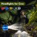 Yosoo Health Gear Blue Clogs with Hands-Free Flashlight - 2 Pieces Aluminum Alloy Clip-On Lights - Buy Online on GoSupps.com
