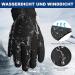 Qifengl Waterproof Winter Gloves for Men & Women | Touchscreen 3M Thinsulate Ski Gloves | Non-Slip Bike Gloves for Hiking Running & Motorcycling - Black - Buy Online on GoSupps.com