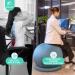 Enovi ProBalance Ball Chair - Yoga Ball Chair for Home Office Desk - Stability Ball Seat for Back Pain Relief - Deepspace Grey 65cm - Buy Online on GoSupps.com