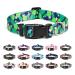 Mercano dog collar adjustable soft nylon comfort & robust patterned dog collar for small medium -sized dog puppies (m cactus) m cactus