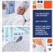 White Patient Robes 100% Cotton Pack of 3 - Unisex Hospital Gowns with Snap Closures - Reusable Nursing Dresses for Adults - Medical Pajamas for Maternity - Large Size - Buy Online on GoSupps.com