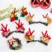 Melliex 4 Couples Christmas Deer Antlers | Plush Reindeer Hair Clips for Girls & Women | Festive Holiday Party Accessories - Buy Online on GoSupps.com