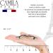 Camila Paris V107 3.5 Inches French Hair Barrettes Clips - Handmade Strong Hold Grip for Women, No Slip & Durable Styling Accessories - Made in France - Buy Online on GoSupps.com
