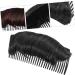 Ipetboom 1pc Wig Booster Pad Hair Bun Updo Maker Hair Barrettes for Honey Brows Bump up Comb Clip Bun Hair Brown Hair Volume Clips Hair Comb Miss Base High Temperature Wire 10X5cm Brown - Buy Online on GoSupps.com