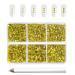 Beadsland 7200PCs flatback rhinestones clear street stones nail gemstones round crystal rhinestones for handicrafts mixed 6 sizes with wax pencil kit SS3-SS10 lemon yellow lemon yellow