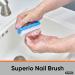 Superio Stiff Nail Brush Cleaner with Handle 3 Pack - Durable Scrub Brush for Clean Toes and Fingernails - Hand Scrubber for Home, Kitchen, and Work - Stiff Bristles, Easy to Use - Buy Online on GoSupps.com