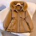 Buy Hehiy Ladies Winter Coat - Warm Quilted Long Hooded Fleece Jacket in White & Black | Stylish Women's Outerwear Sizes XS-XXL - Buy Online on GoSupps.com