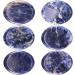 Nupuyai 2pcs Sodalite Oval Thumb Worry Stone Set for Anxiety Relief - Energy Crystal Healing Palm Stone 45x35mm #1-blue - Buy Online on GoSupps.com