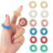 12 Pieces Acupressure Rings-Spiky Sensory Finger Rings Acupuncture Rings Fidget for Silent Stress Reducer and Massager Improves Blood Circulation 12 Pcs
