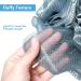 VANZAVANZU Large Luffa Bath Sponge Set of 4 - 80g Mesh Pouf Body Scrubber for Women & Men (Blue-Gray) - International Shipping Available - Buy Online on GoSupps.com