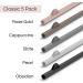 Rain Straw - Easy Clean Reusable Drinking Straws | BPA Free 10.5 Long Plastic Straws for Tumbler | Eco-Friendly & Snap Open Design | Classic 5 Pack - Buy Online on GoSupps.com