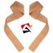AQF not padded train aid strength training bodybuilding weights training lifting straps wristwear pull -up strap for fitness lifting straps for powerlifting & cross lifting brown leather