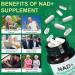 FLWJLKB NAD Supplement, NAD Nicotinamide Riboside with Premium Nicotinamide Riboside & Resveratrol, NMNH Supplement Alternative, Health Supplements for Anti-Aging, Energy, Focus - 60 Days Supply - Buy Online on GoSupps.com