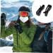 Minkissy Ski Helmet Accessories - Masked Hook Plastic Shield & Clip for Ski Masks | International Shipping Available - Buy Online on GoSupps.com