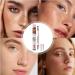 Faux | Cosm tique Professionnel Double Pointe Imperm able | Applicateur Visage Imprim Effet Peau R aliste Naturel | Id al Filles Femmes Initiation Beaut Usage Quotidien Tendance Style Cre Marron fonc  - Buy Online on GoSupps.com