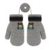 Girls Boys Cute Fox Knitting Short Full Finger Gloves Toddler Kids Winter Thermal Plush Lining Cycling Camping Gloves Mitten for 1-3 Yrs Bear/Grey