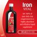 H bner Iron Vital Liquid: Vegan & Gluten-Free Dietary Supplement, 250ml Bottle - 25 Servings, Fruit Flavor | With Vitamin C for Adults and Kids - 8.45 Fl Oz - Buy Online on GoSupps.com