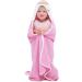 Buy Be Mammy Pink Owl Hooded Baby Towel - 100% Cotton Oeko-Tex Standard 100 100cm x 100cm - Perfect Gift for Infants - Buy Online on GoSupps.com