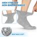 LIN Diabetic Socks for Men & Women - Non-Binding Circulatory Extra Wide Top - Ideal for Edema, Neuropathy & Lymphedema - Quarter/Gray - 12 Pairs - Size 10-13 - Buy Online on GoSupps.com