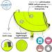 Dog Safety Reflective Vest -Hunting Waterproof Yellow Vest for Best Visibility at Day and Night with Clasps Connectors Comfortable Adjustable Weatherproof Size XS S M L XL XXL (XXL Yellow) XXL Yellow - Buy Online on GoSupps.com