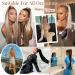 Flufymooz Ponytail Extension - 91 cm Straight & Curly Synthetic Hair for Women - Blonde Horse-Tailed Style - Buy Online on GoSupps.com