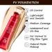 FV 2 Pack Foundation Long Lasting Flawless Liquid Foundation Lightweight & Medium Coverage Outstanding Waterproof Formula Control Shine Natural Matte Finish Foundation Makeup for Normal to Oily Skins 30ml (Matte Ivory) - Buy Online on GoSupps.com
