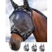 Buy Harrison Howard CareMaster Horse Fly Mask with Ears - UV Protection for Horses | Paisley Wave Design (M) - Buy Online on GoSupps.com