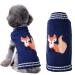 Hrttsy Christmas dog sweater winter warm dog cat sweater clothing pet costume puppy sweater sweater sweaters clothing for small medium -sized dogs big dog pet sweater small marin fox