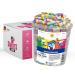 Ahoj-Brause fizzy chunks 200 pack various flavours 1.6kg | Packed with stylish SWEETS N FOOD packing tape