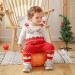 Mimixiong Baby Christmas Sweater Romper - Knitted Reindeer Outfit 0-6 Months (Red) - Buy Online on GoSupps.com