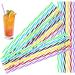 Reusable Twist Straws Pack of 50 Colorful Swirl Drinking Straws for Kids and Adults Friendly - Buy Online on GoSupps.com