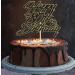Sotpot Black Gold Glitter 80th Birthday Cake Topper Double Layers 80th Cake Topper for Woman Man 80th Birthday Party Cake Decoration Supplies - Buy Online on GoSupps.com