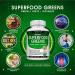 Organic Super Greens Capsules - 28 Powerful Ingredients with Alfalfa, Beet Root, Tart Cherry & Ginger - Immune & Energy Support for Men and Women - 60 Tablets - Buy Online on GoSupps.com