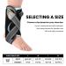 Opove Ankle Support Brace XL - Stabilizing Adjustable Knob Brace for Sprained Ankle, Plantar Fasciitis, and Tendonitis - Men and Women - Black - Buy Online on GoSupps.com