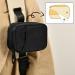 Naanle 7 Day Pill Box - Portable Travel Organizer Compact Black Vitamin Case with Zipper - Weekly Supplement Holder - Buy Online on GoSupps.com
