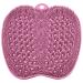 BESKAR FOOT WASER Bath massage pad with non -slip suction cups foot clothes shower for cleaning the feet peeling no bend base points reflex zone mat for relaxation of the feet plum