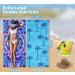 Microfiber Sand Free Beach Towel - Quick Dry, Super Absorbent, Oversized Lightweight Towel for Travel, Sports, Pool, Yoga - Boho Palm Tree Blue Mandala Design - 63 x 32 Inches - Buy Online on GoSupps.com