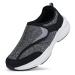 Ortho+rest Men Diabetic Shoes Swollen Feet Diabetes Walking Shoes Arch Support Orthopedic Sneakers 12 Black