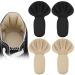 Sponge Heel Cushion Heel Grips Shoes Pads Self-Adhesive Heel Cushion Inserts for Shoe Too Big Soft Mesh Heel Grips Pads Thick Back Insoles Anti Blister Shoe Liners Heel Protectors (Black&Nude)