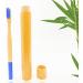 Eco-Friendly Bamboo Toothbrush Holder & Bamboo Toothbrush Set - Sustainable Bathroom Essentials - Buy Online on GoSupps.com